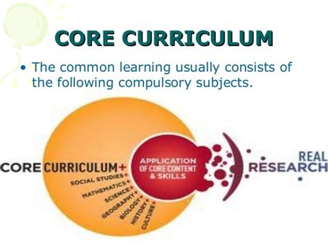 Core curriculum