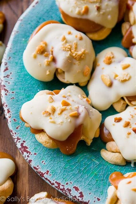 Sallys Baking Addiction White Chocolate Caramel Cashew Clusters