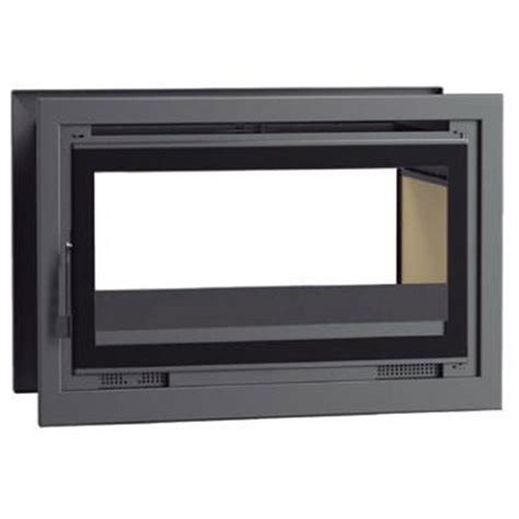 IT 102 K Insert à bois en acier double face verre sérigraphié noir