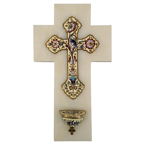 Crucifix Croix Cloisonn Art D Co Mail Mont Eau B Nite Fran Ais