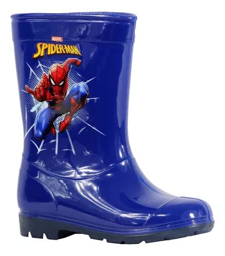 Botas Niños Plastico Lluvia Araña Spider Marvel Niño Ligera Cuotas