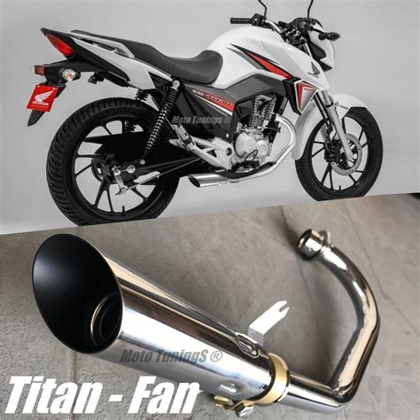 Escapamento Esportivo Ponteira Titan Cg Fan Viper R