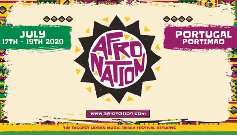 Festival Afro Nation Portugal Em Portim O Adiado Para