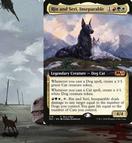 Rin And Seri Inseperable Dog And Cat Commander Deck Edh Magic Mtg