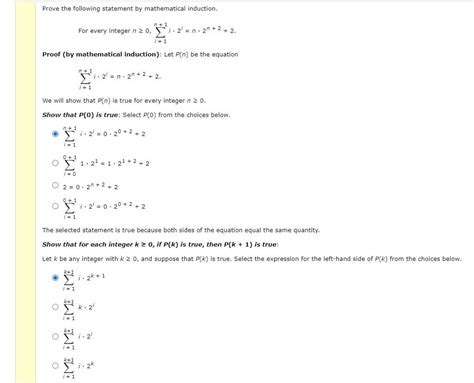 Solved Prove The Following Statement By Mathematical