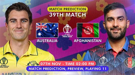 Aus Vs Afg Icc Cricket World Cup Th Match Prediction Australia