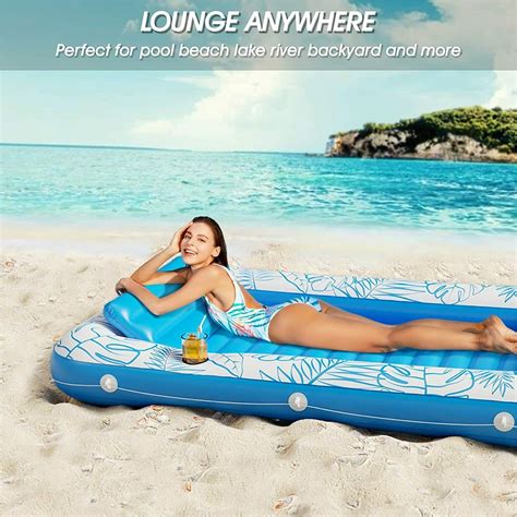 Inflatable Tanning Pool Lounger Float Jasonwell In Sun Tan Tub