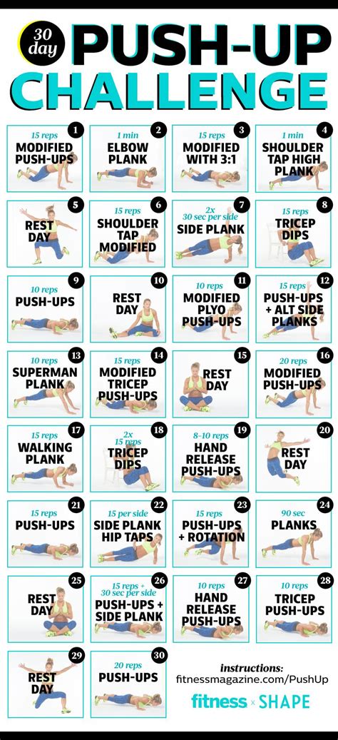 The Day Push Up Challenge For Seriously Sculpted Arms Push Up