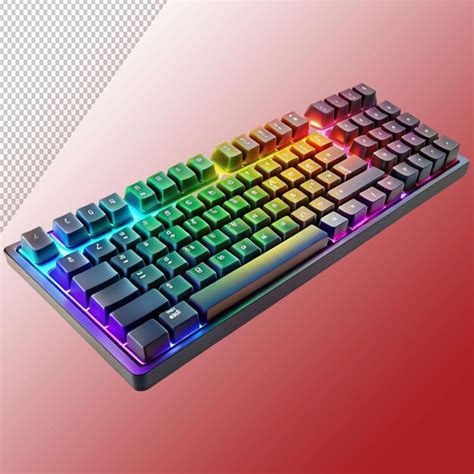 Premium Psd Rgb Keyboard Isolated On Transparent Background