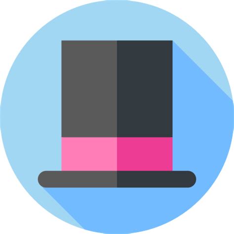 top hat icon design  png