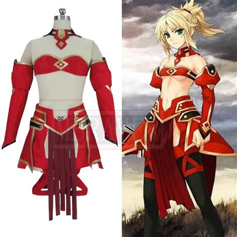 Fateapocrypha Saber Mordred Cosplay Costume Outfit Uniform Suit Custom Made Free Shipping In