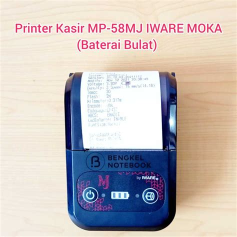 Jual Printer Kasir Mini Pos Ppob Thermal Mj Vsc Mp Ii Iware Moka