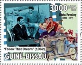 Stamp 75th Anniversary Of The Birth Of Elvis Presley Guinea Bissau