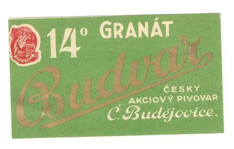 Star Etiketa Pivovar Budvar Esk Bud Jovice Aukro