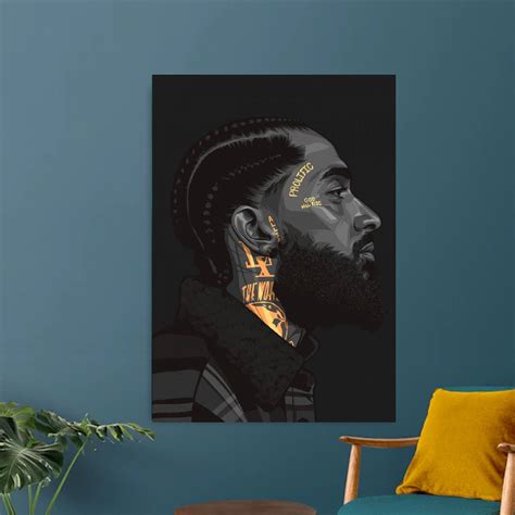 Nipsey Hussle Poster Music Canvas Decor Nipsey Hussle Port Inspire