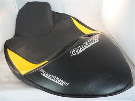 Sell Quad Tech Atv Seat Cover Hump Yamaha Raptor Black Yellow