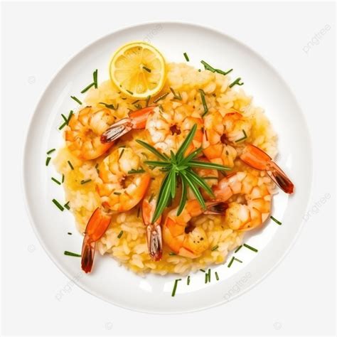 Comida De Camarones Risotto Png Dibujos Alimento Arroz Comida Png