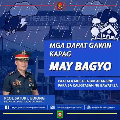 Paalala Mula Sa Bulacan Bulacan Police Provincial Office