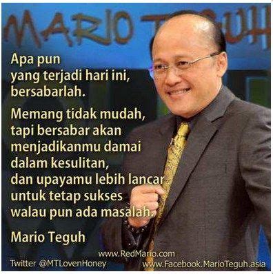 Kata Kata Bijak Kehidupan Mario Teguh Jederr