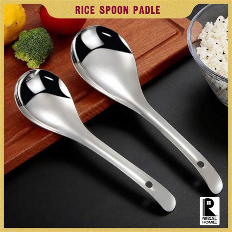 Stainless Steel Rice Spoon Serving Stainless Rice Spoon Padle Lazada Ph