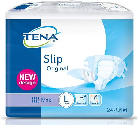 Tena Slip Original Maxi L 92 144 Cm Mit Folie Amazon De