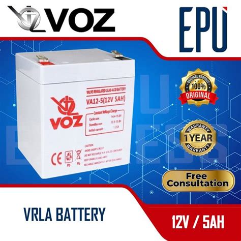 Aki UPS VOZ 12V 5AH Baterai UPS Aki Kering Batere Battery Aki Speaker