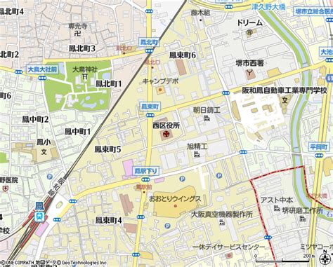 堺市西区役所（堺市市役所・区役所・役場）の電話番号・住所・地図｜マピオン電話帳