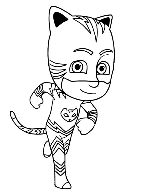 Dibujos De Catboy Corriendo Para Colorear Pintar E Imprimir