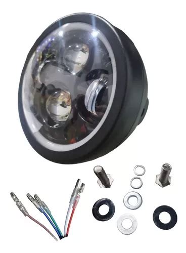 Faro Led Para Vento Rocketman Lupas Aro Led Funciones