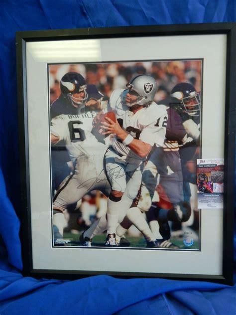 Ken Stabler Autographed Memorabilia Signed Photo Jersey