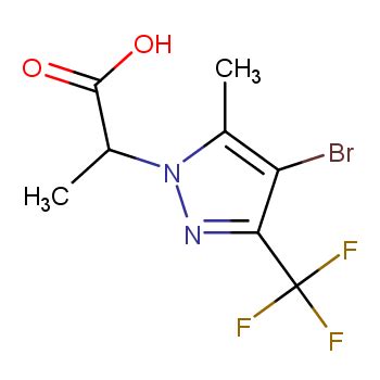 2 4 Bromo 5 Methyl 3 Trifluoromethyl 1H Pyrazol 1 Yl Propanoic Acid