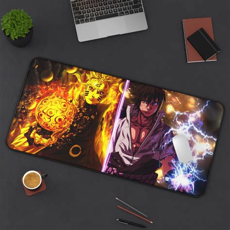 Anime Desk Mat Retro Anime Desk Mat Aesthetic Gaming Mousepad ...