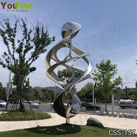 Stainless Steel Symmetry Sculpture High Polish Artwork-YouFine Sculpture