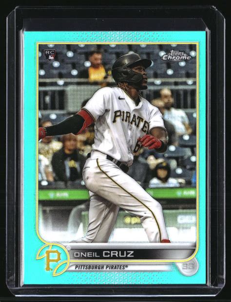 2022 Topps Chrome Aqua Refractor 128 Oneil Cruz 199 RC For Sale