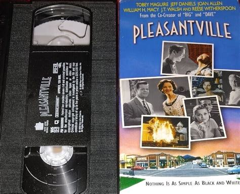 Pleasantville Vhs 1999 Tobey Maguire Reese Witherspoon Jeff