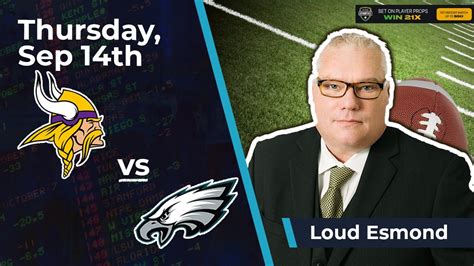 Free Nfl Betting Pick Vikings Vs Eagles Overunder Loud Esmond 9