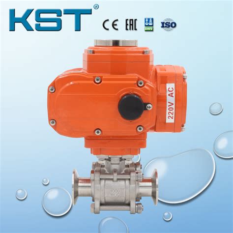 Flange Industrial Usage Kst Kt Dekon Electric Ball Valve China Pc