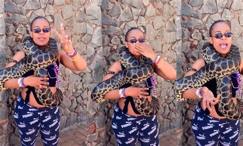 Gogo Maweni 2 0 Zodwa Wabantu Shows Off Her Python Watch