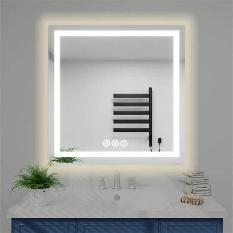 Inster Luminous In W X In H Rectangular Frameless Led Mirror