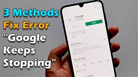 3 Methods Fix ErrorGoogle Keeps Stopping Any Android Devices 2021