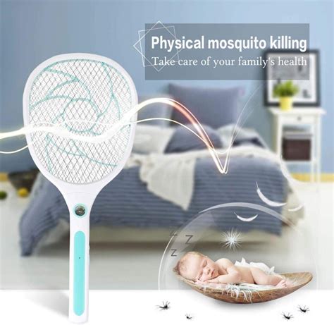 Homealexa Mosquito Bat Fly Swatter Zapper Killer Electronic Swatter Killer Bee Zapper Racket