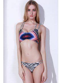 Spaghetti Strap Printed Sexy Bikini Set In Colormix Zaful