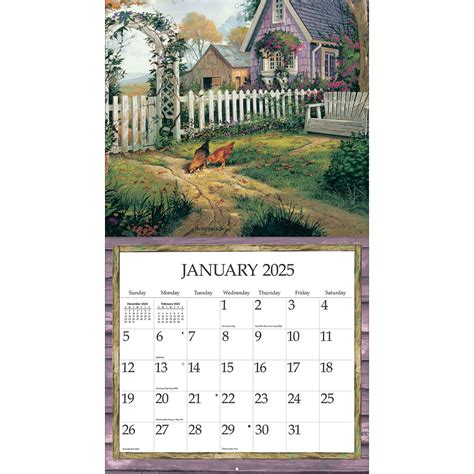 2025 Lang Simple Country By Michael Humphries Deluxe Wall Calendar