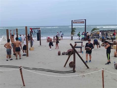 Gimnasio en playa Martí de Veracruz todo un éxito