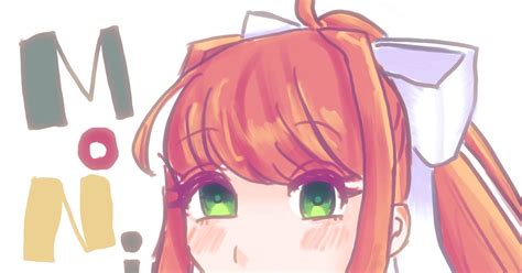 モニカドキドキ文芸部ddlc モニカ みかんのイラスト Pixiv