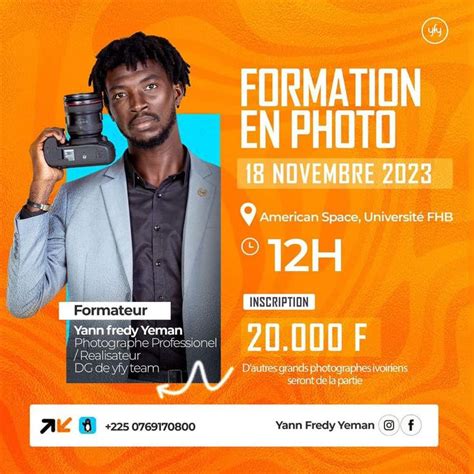 Formation En Photographie Affiche Design Creative Photography Master