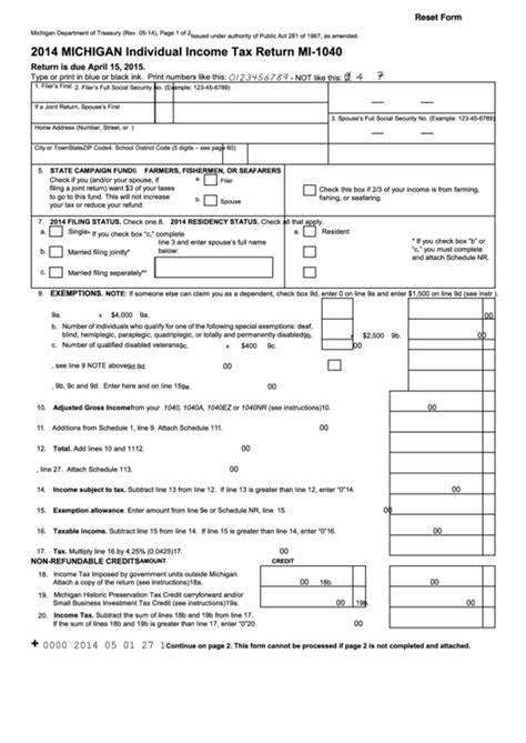 State Of Michigan Form For Jody Millisent