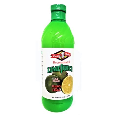 Chefs Choice Lime Juice 12x32oz Archiclub