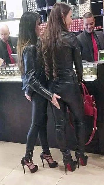 Lovely Ladies In Leather Leathershiny Ass Part 13