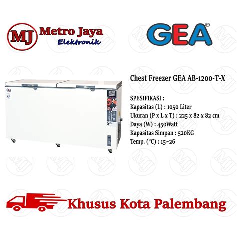 Jual GEA AB 1200 T X CHEST FREEZER BOX 1050L LEMARI PEMBEKU 1050 LITER